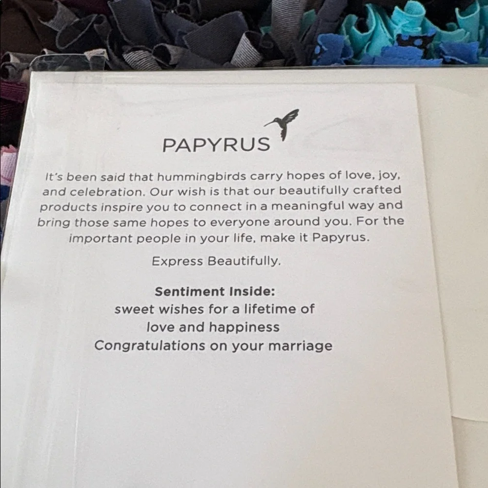 🆕Papyrus Wedding Congratulations Greeting Card